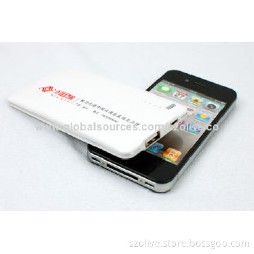Portable power banks, 2014 fashionable type with 4,000mAh real capacity
